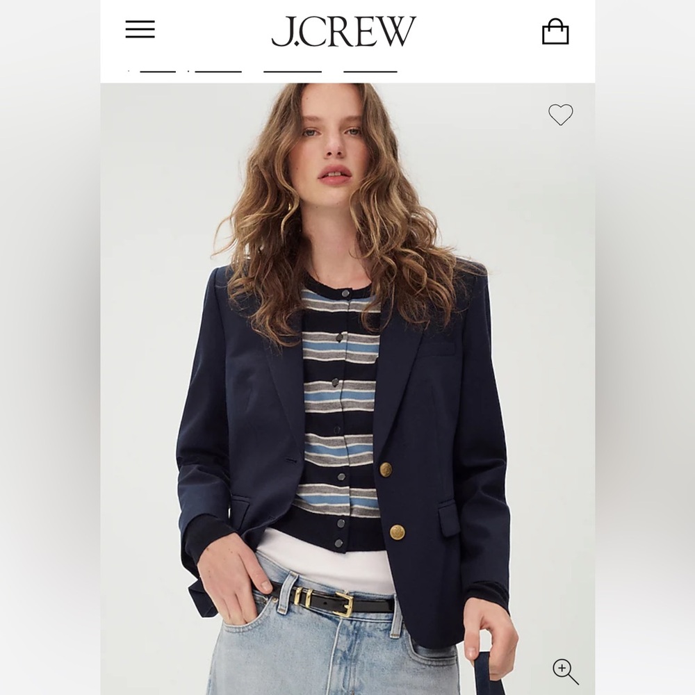 JCrew Schoolboy Navy Wool blazer 00 / XXS